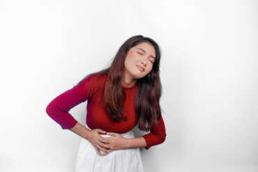 A detailed medical illustration showing the pelvic floor muscles, a common source of chronic pelvic pain